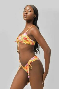 Sophia Ruched Modest Bottoms / Super Bloom -BLACKBOUGH SWIM Sales BlackBough Candice5064