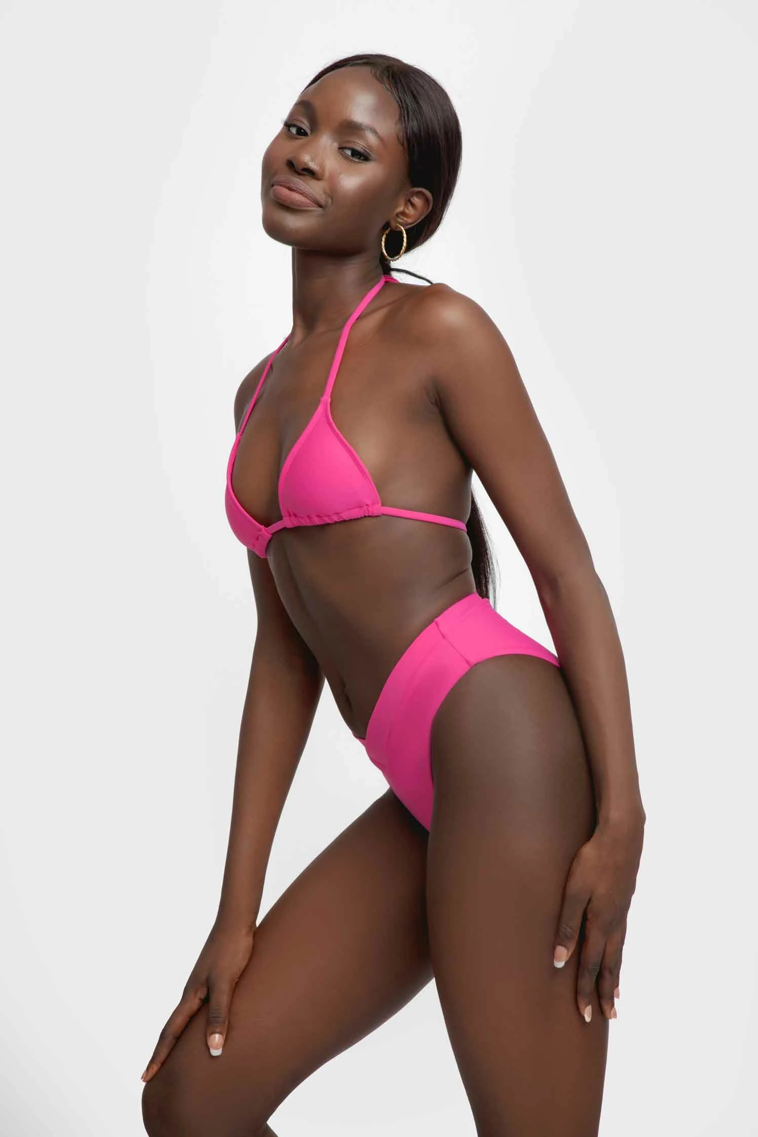 Valentina High Waist Modest Bottoms / Kyoto Pink 9 Valentina High Waist Modest Bottoms / Kyoto Pink - Image 9