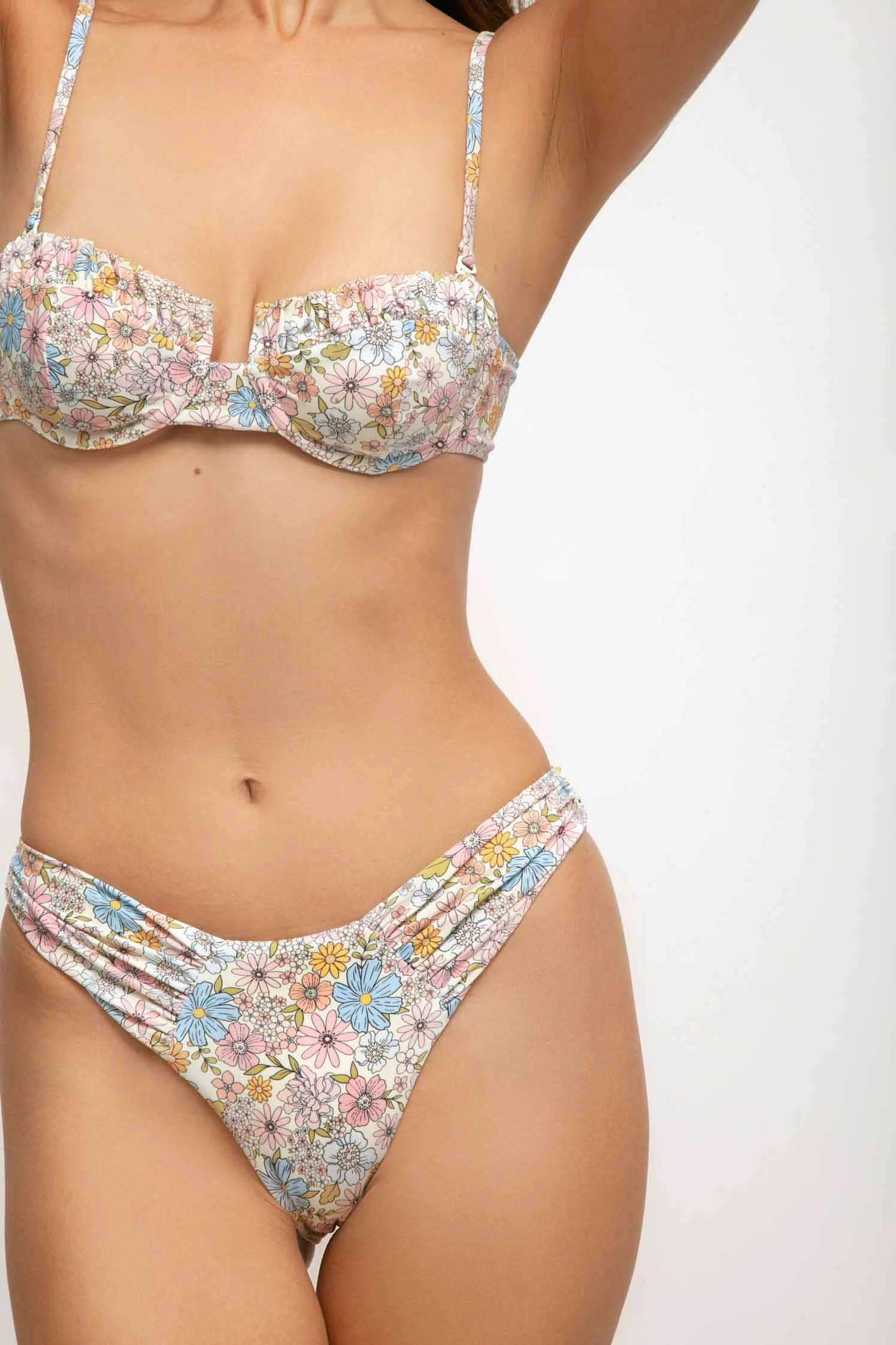 Audrey Ruched Modest Bottoms / Blooming Bunch 4 Audrey Ruched Modest Bottoms / Blooming Bunch - Image 4