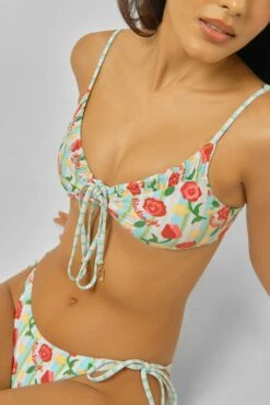 Daniella Scrunched Bralette Top / Ciao Bella