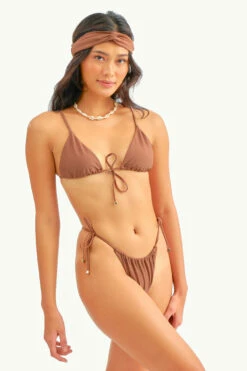 Liv Tie Front Triangle Top / Cocoa -BLACKBOUGH SWIM Sales COCOA LIVSET March9893 76661e0a 35d2 4fca 9f91 2bad76afb84a