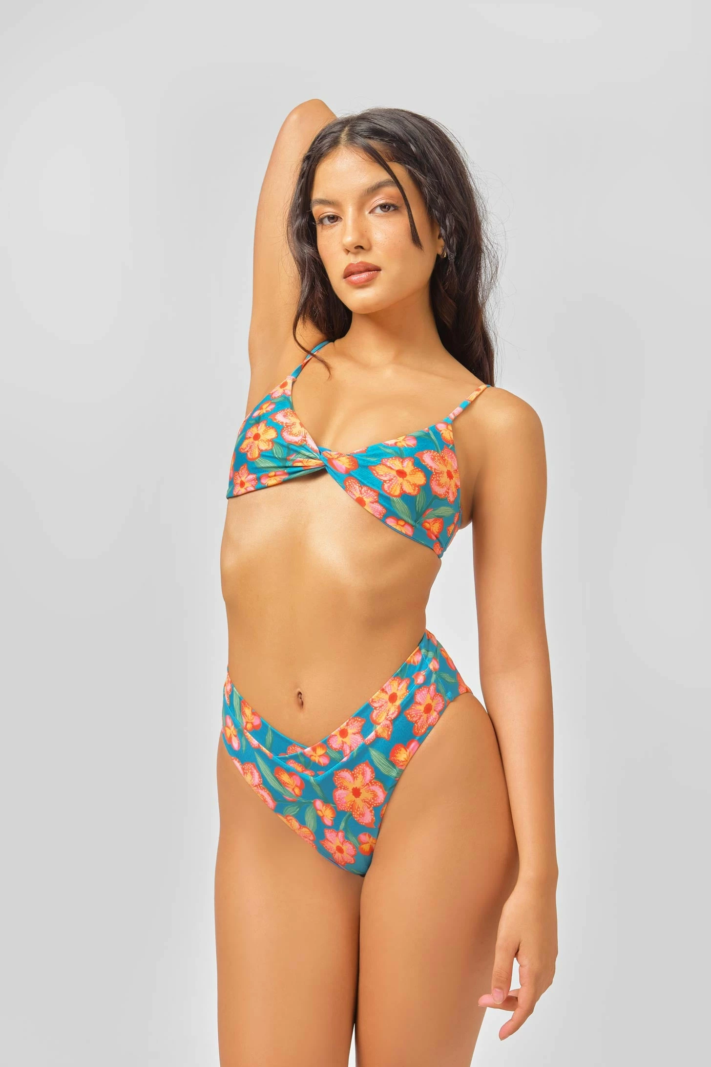 Valentina High Waist Modest Bottoms / Hawaiian Sun 4 Valentina High Waist Modest Bottoms / Hawaiian Sun - Image 4