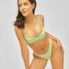 Fiona High Rise Modest Bottoms / Lime Spritzer Shimmer
