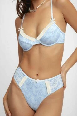 Caroline Frilled Underwire Top / Darling Pointelle -BLACKBOUGH SWIM Sales Darling Caroline PLEATS 2