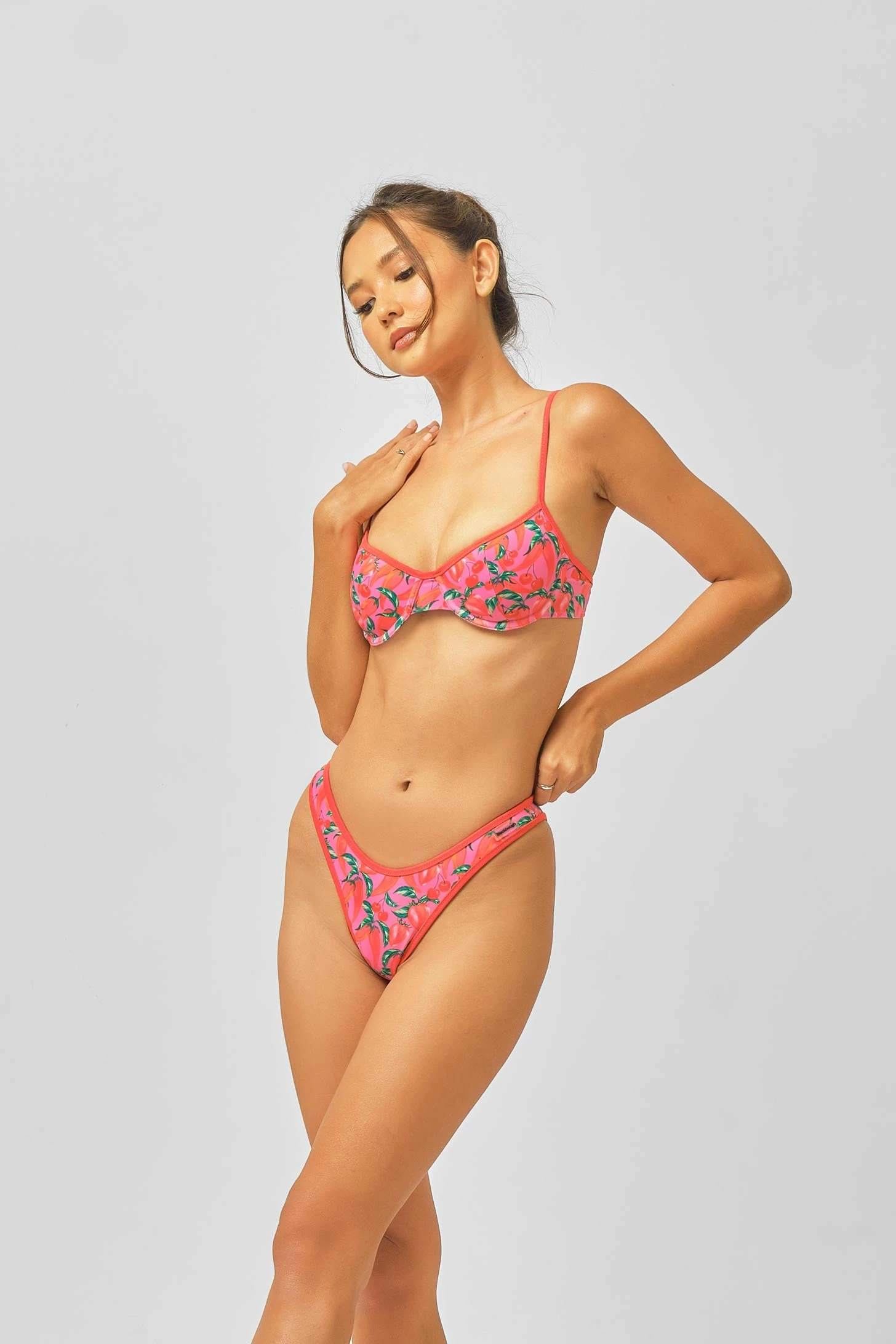 Fiona High Rise Modest Bottoms / Spicy Peppers 4 Fiona High Rise Modest Bottoms / Spicy Peppers - Image 4