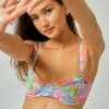 Amelia Frilled Underwire Top / Floralffiti FINAL SALE