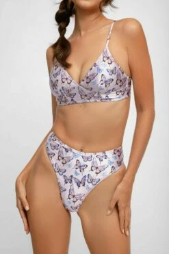 Brooke High Waist Tease Bottoms / Flutter Love Satin