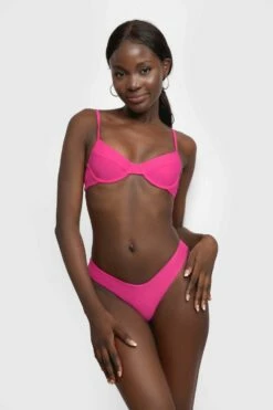 Cheeky V Bottoms / Kyoto Pink -BLACKBOUGH SWIM Sales Kyotopink underwire 4 1