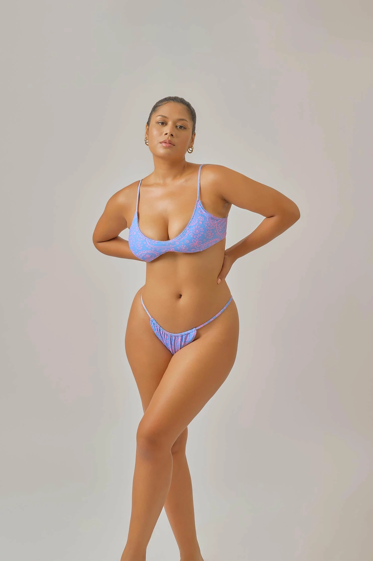 Natalie Scoop Neck Top / Lazy Paisley 1 Natalie Scoop Neck Top / Lazy Paisley