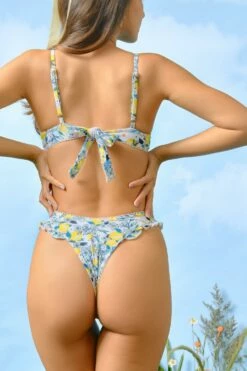 Candice Ruffled Cheeky Bottoms / Limoncello 7 Candice Ruffled Cheeky Bottoms / Limoncello -BLACKBOUGH SWIM Sales LIMONCELLO CANDICE 2