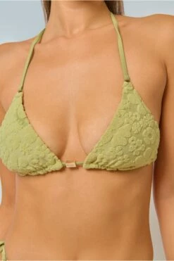 Maddy Triangle Top / Matcha Jacquard -BLACKBOUGH SWIM Sales MATCHAJACQUARDCatalogue4177