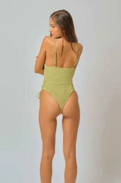 Amanda V Neck One Piece / Matcha Jacquard -BLACKBOUGH SWIM Sales MATCHAJACQUARDCatalogue4214ss 1