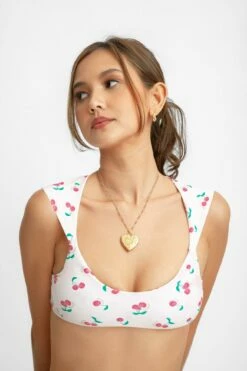 Ashley Scoop Neck Reversible Top / Maraschino