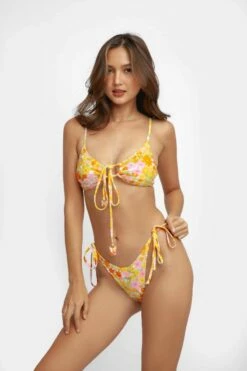 Daniella Scrunched Bralette Top / May Flowers -BLACKBOUGH SWIM Sales May flowers Daniella 22 1