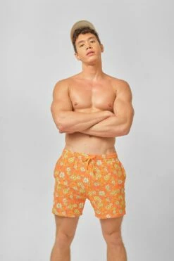 Men's Swim Shorts / Orange Crush