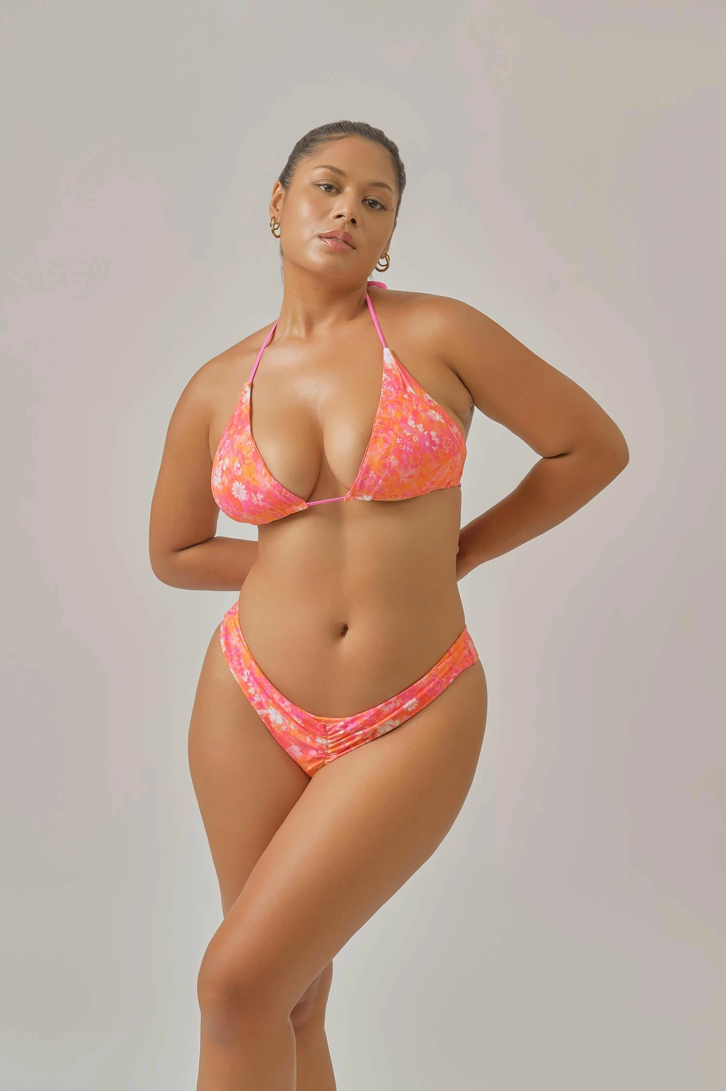 Skyla Front Ruched Tease Bottoms / Tropicana FINAL SALE 7 Skyla Front Ruched Tease Bottoms / Tropicana FINAL SALE - Image 7