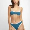 Max Bandeau Top / Teal Lake Ribbed