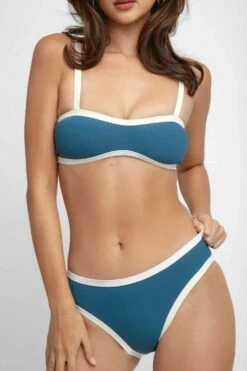 Max Bandeau Top / Teal Lake Ribbed -BLACKBOUGH SWIM Sales Teal Lake Max set 7 8f3eddbf 67de 4142 8604 145597589819 1