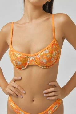 Fiona Underwire Top / Orange Crush FINAL SALE