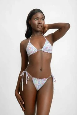 Grace Frilled Triangle Top / Gumdrop Pointelle -BLACKBOUGH SWIM Sales gumdrop 08