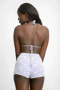 Tori Swim Shorts / Lavender Jacquard -BLACKBOUGH SWIM Sales lavender martini Tori 3
