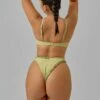 Amelia Frilled Cheeky Bottoms / Matcha Jacquard