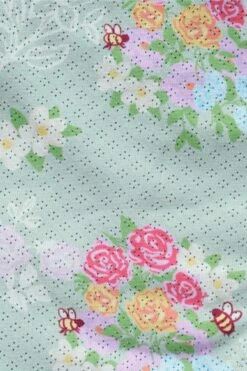 Cara Bralette Top / Peony Pointelle -BLACKBOUGH SWIM Sales peony detail 1