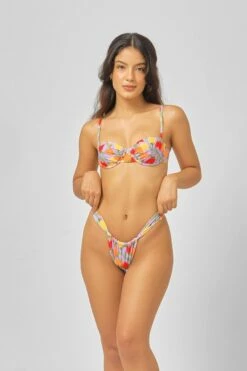 Georgia Ruched Underwire Top / Tulip Time Waffle Knit -BLACKBOUGH SWIM Sales photo 2023 02 1515.23.53