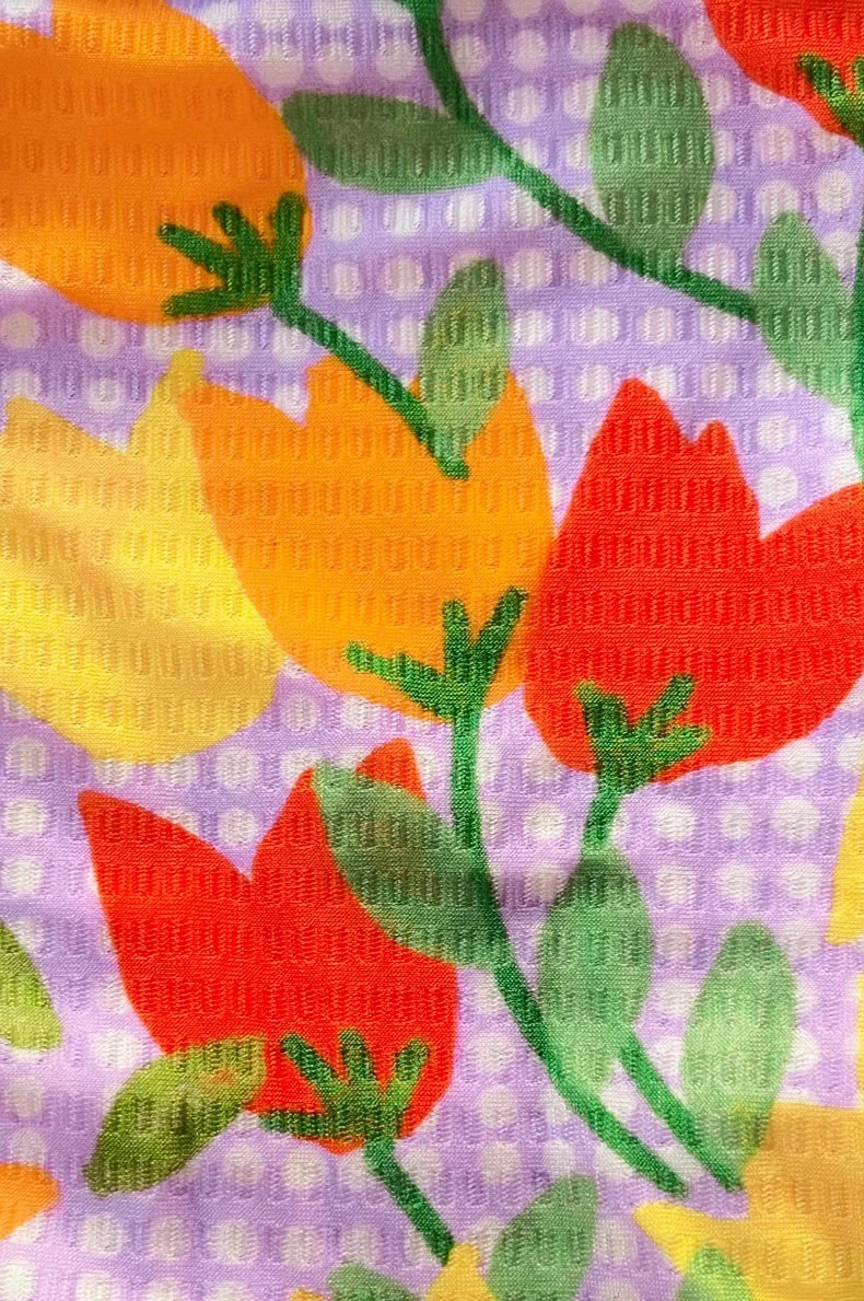 Brooke High Waist Tease Bottoms / Tulip Time Waffle Knit 5 Brooke High Waist Tease Bottoms / Tulip Time Waffle Knit - Image 5